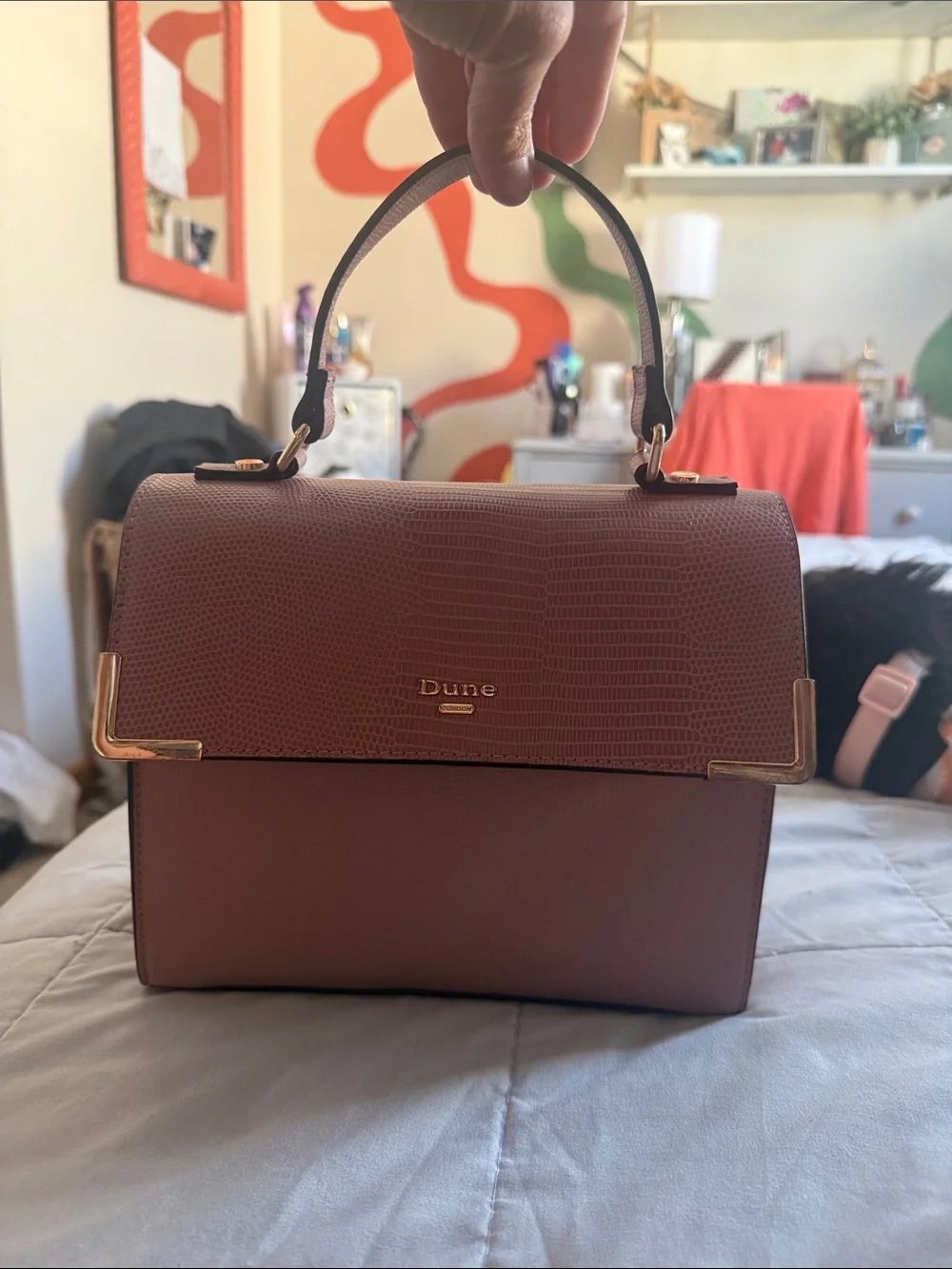 London Blush Pink Top-Handle Satchel
